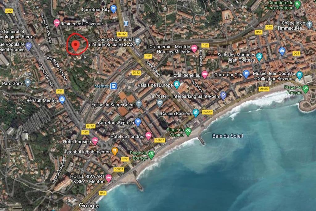 Le Montfleuri- Centre-Ville - Parking Prive - Vue Mer Menton Exterior foto
